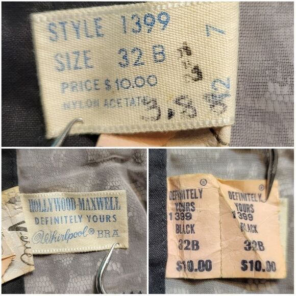 Hollywood Maxwell Definitely Yours V-Ette 40s 50s Whirlpool Corset Bra 32B RARE - Picture 12 of 16